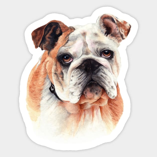 Bob the Bulldog Sticker by JulieElizabeth16